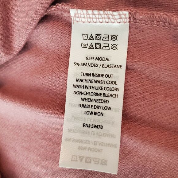 Tahari Womens Knit Top XS Pink V Neck 3/4 Sleeve Stretch Pullover Shirt - Picture 6 of 7